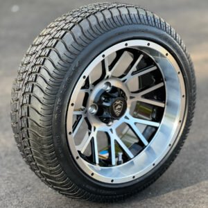14" SPARTAN Machined Aluminum Wheels and 205/30-14 Low Profile DOT Tires Combo - Set of 4 - Image 5