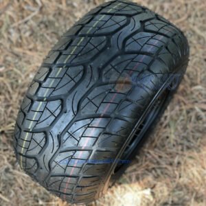 Duro Excel Touring 18x8.5-8 Golf Cart Tires and OEM Black Steel Wheels Combo - Set of 4 - Image 4