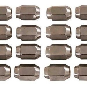 16 Pack of CHROME Standard Threaded Lug Nuts (Club Car, EZGO, ICON Golf Carts) - Image 2