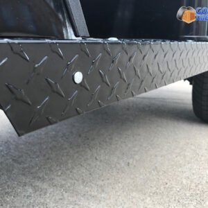 EZGO TXT Golf Cart Rocker Panels - BLACK Diamond Plate (1996-2013) - Image 3