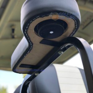 BLACK Golf Cart Cup Holder Rear Seat Arm Rest Cushion - Fits EZGO / Club Car / Yamaha - Image 3