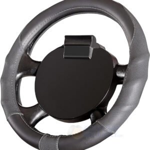 13" Golf Cart Steering Wheel Cover in GREY / Black (For EZGO TXT / RXV) - Image 2
