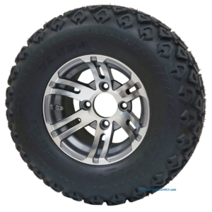 10" BULLDOG Gunmetal Wheels and 20x10-10 DOT All Terrain Tires - Set of 4 - Image 5