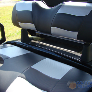 MADJAX Riptide Two Tone Front Seat Covers in Black/Silver - Fits all Carts! - Image 2