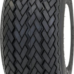 Slasher 18x8.50-8 GTX OEM Sawtooth Tire and White Golf Cart Wheel Combo - Image 5