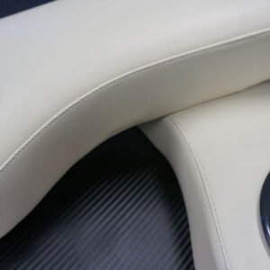 WHITE Golf Cart Cup Holder Rear Seat Arm Rest Cushion - Fits EZGO / Club Car / Yamaha - Image 3